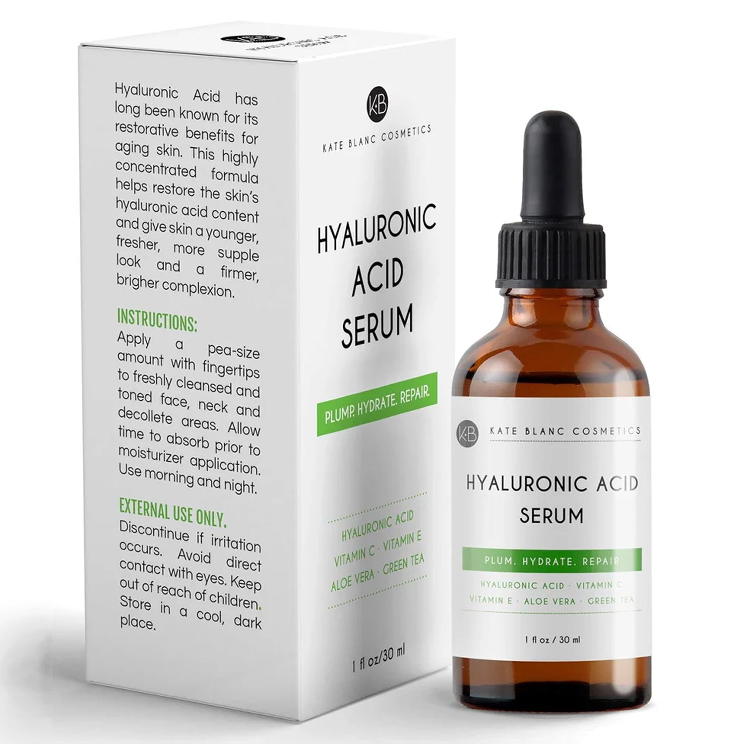 Hyaluronic Acid Serum for Face, Eyes, & Skin to Soften & Hydrate