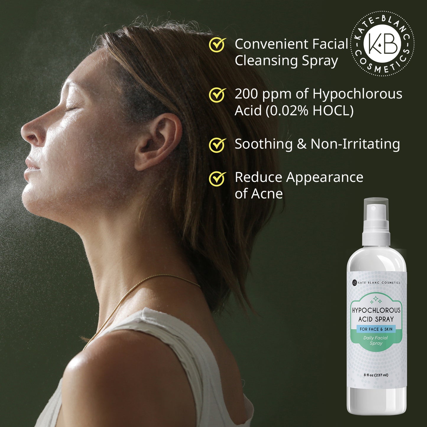 Hypochlorous Acid Spray for Face and Skin