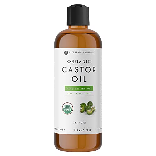 Castor Oil for Eyelash Growth, Eyebrows Growth & Hair Growth Organic