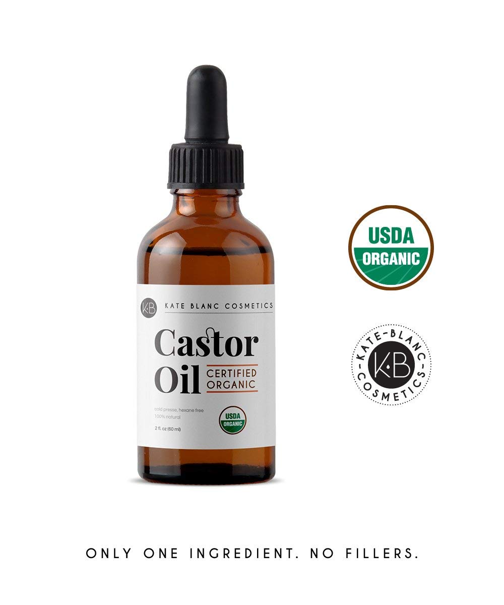 Castor Oil (16oz) USDA Organic Cold-Pressed 100% Pure, Hexane-Free Castor Oil