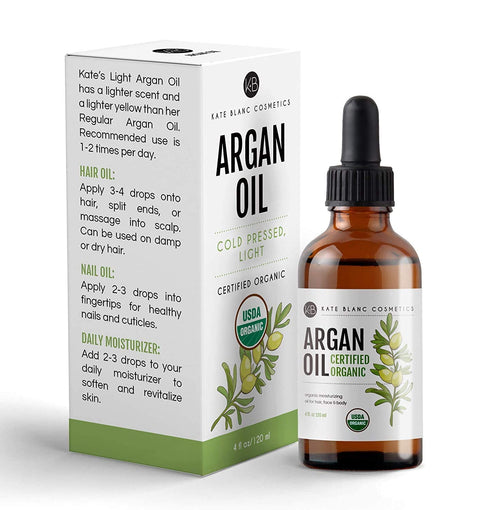 Moroccan Argan Oil for Hair Growth & Skin Moisturizer - USDA Organic ...