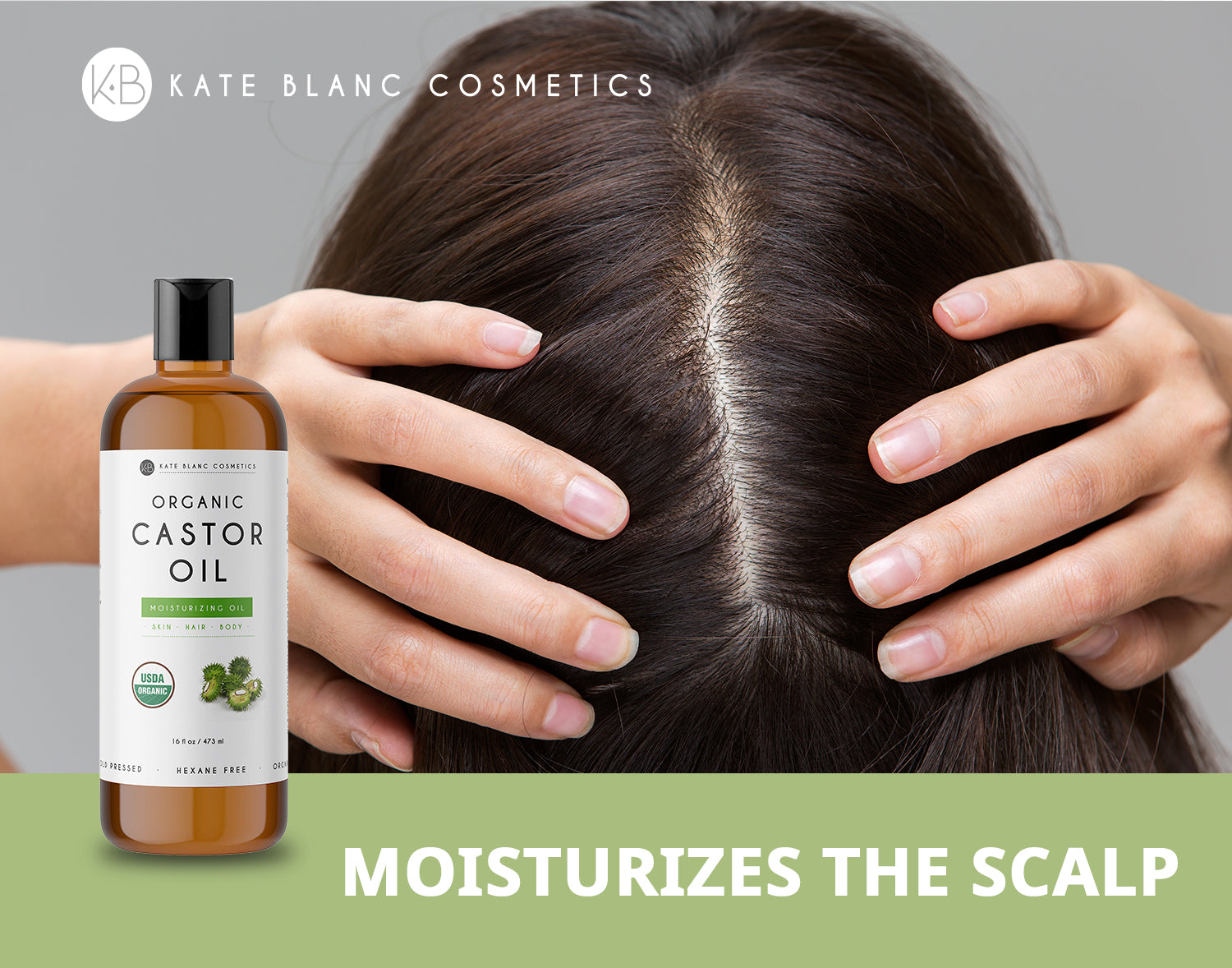 Organic Castor Oil 16oz Kate Blanc Cosmetics