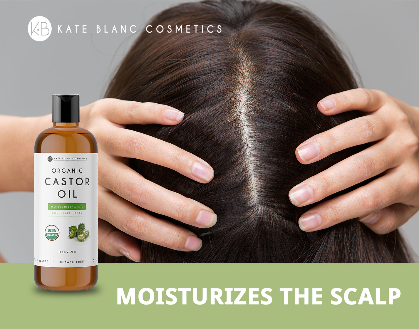 Organic Castor Oil 16oz Kate Blanc Cosmetics