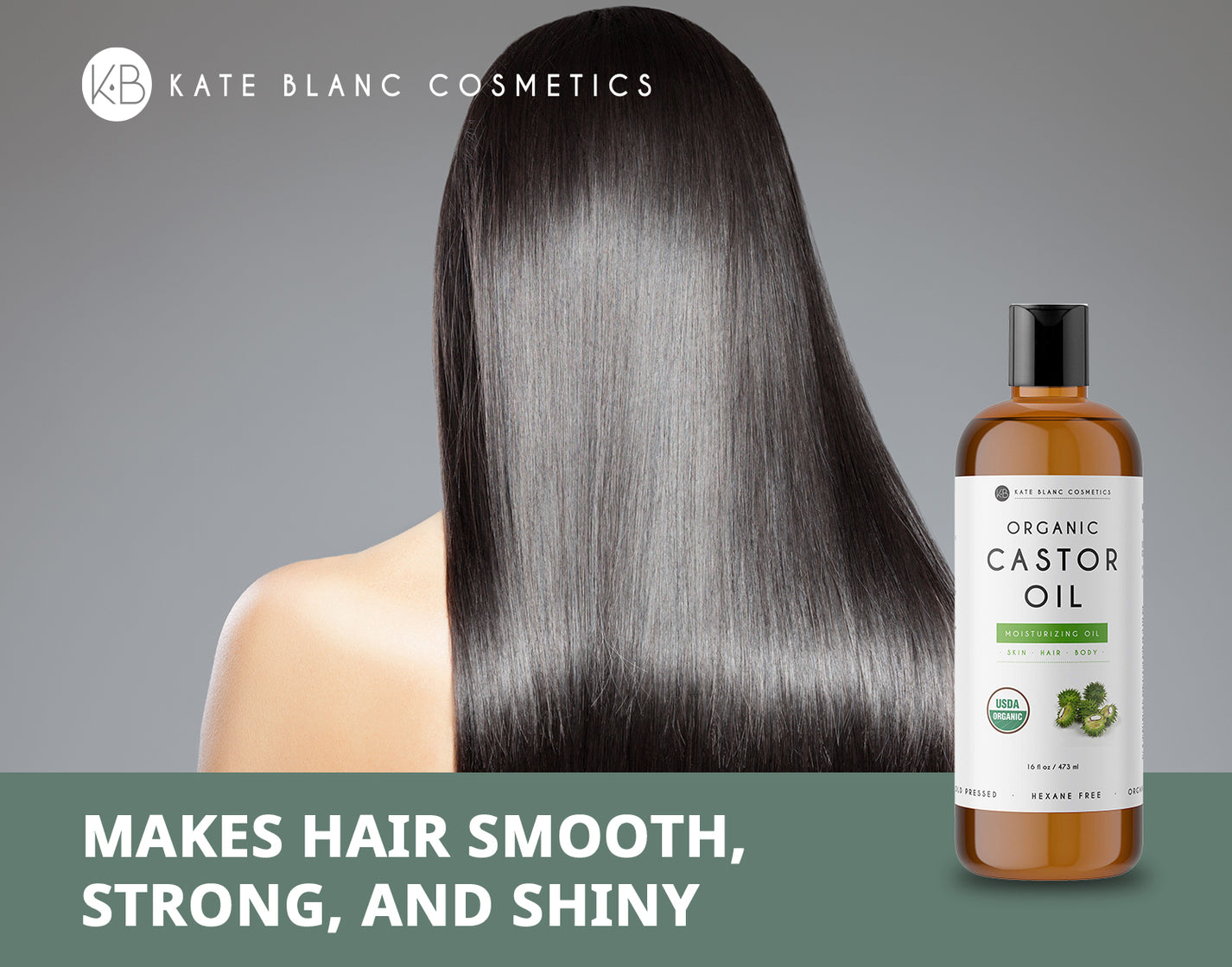 Organic Castor Oil 16oz Kate Blanc Cosmetics