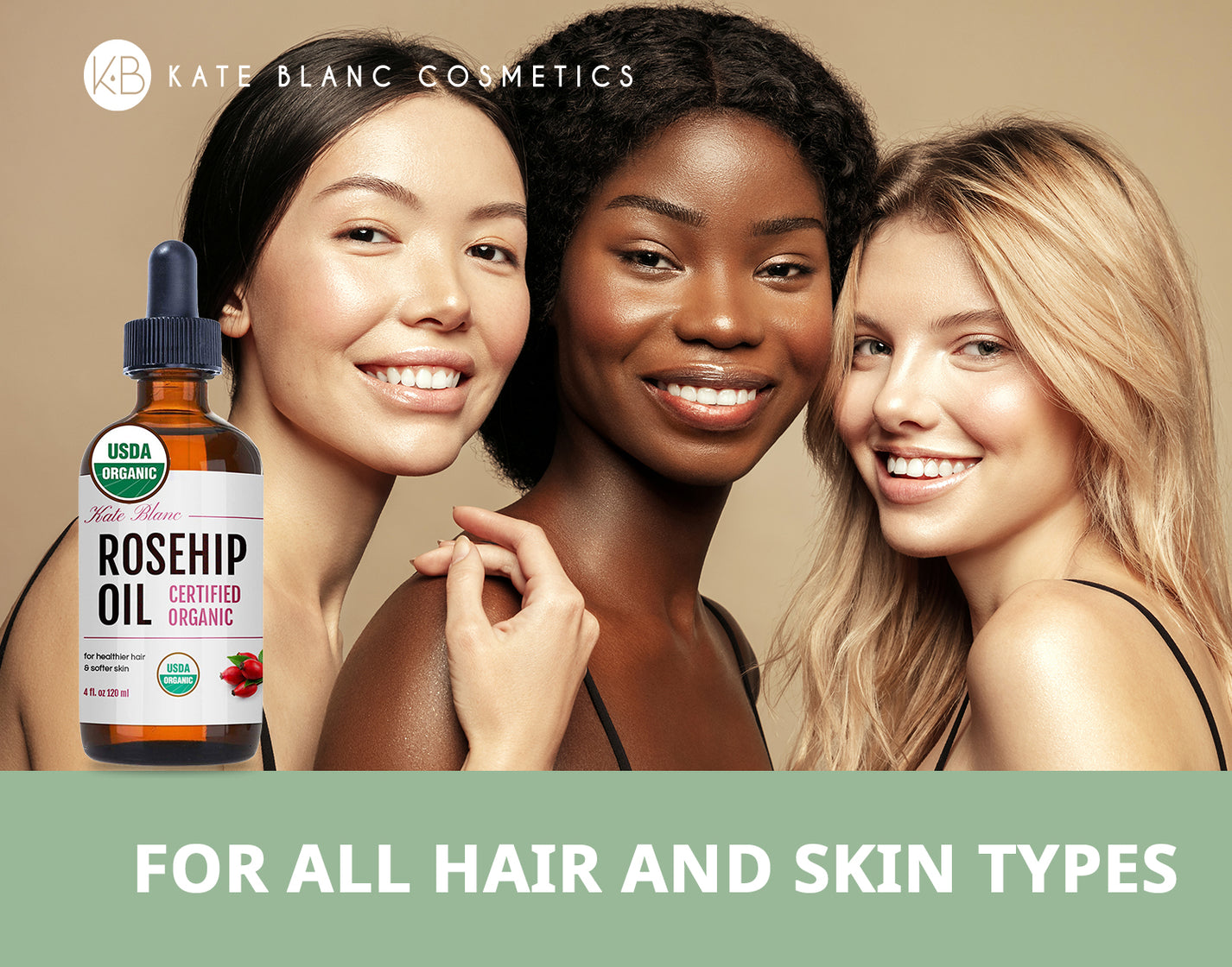 Rosehip Seed Oil USDA Organic Kate Blanc Cosmetics